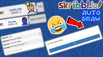 Using AUTO-DRAW to TRIGGER players! | Skribbl.io