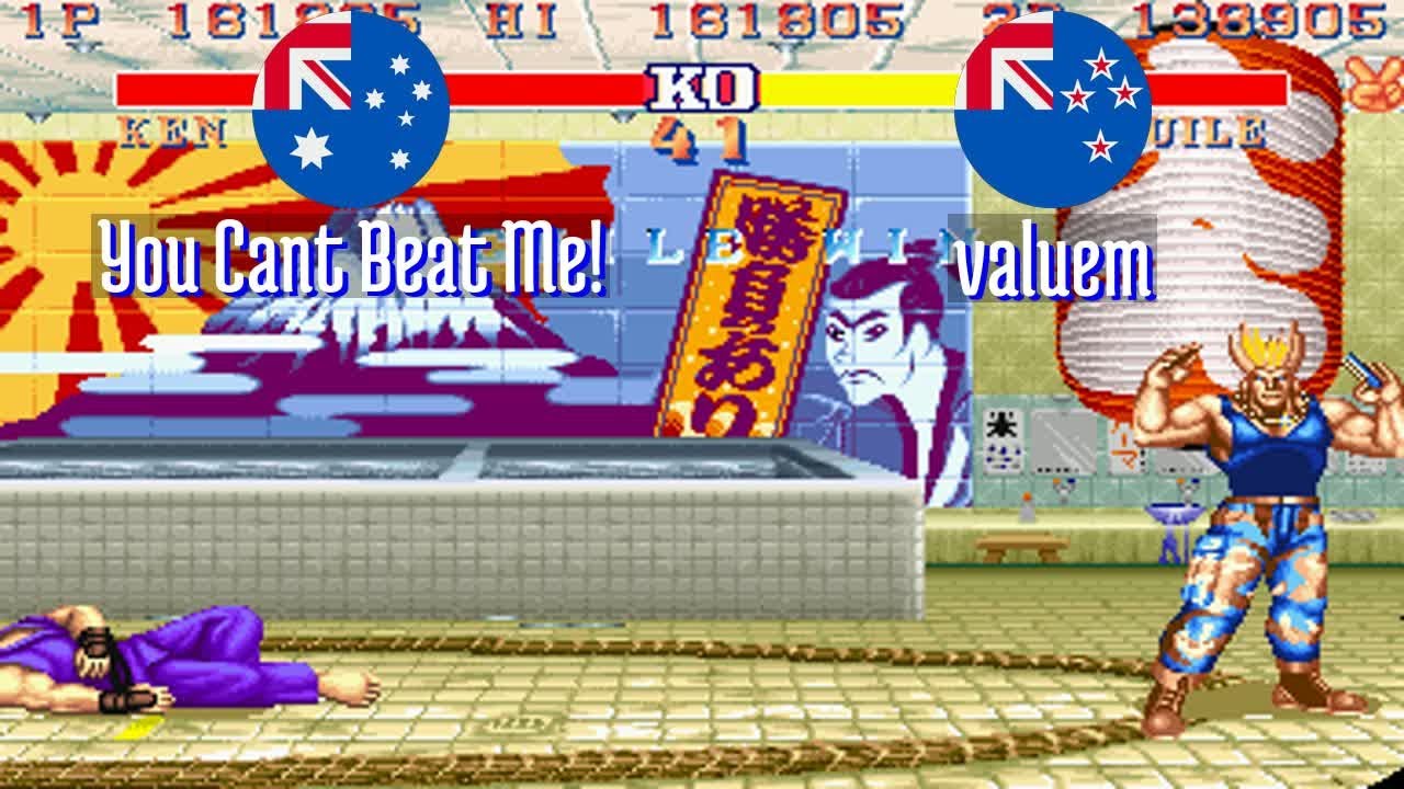 FT3 @sf2hf: You Cant Beat Me! (AU) vs valuem (NZ) [Street Fighter