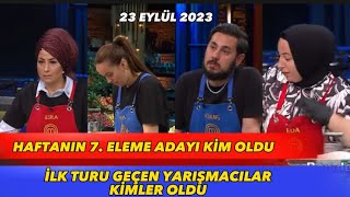 Masterchef All Star Haftanin 7. Eleme Adayi Ki̇m Oldu23 Eylül 2023