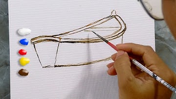 Painting Realistic Boat in Acrylics / Time-lapse / JMLisondra