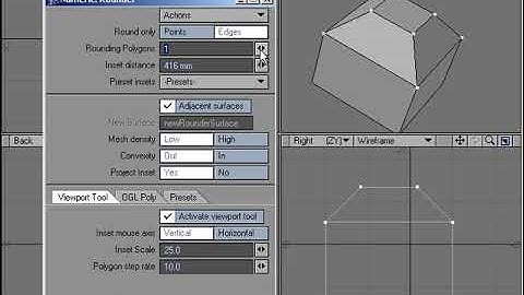 LightWave 8 Rounder Tool - Edges