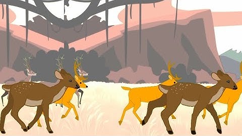 Deer animation | animal running animated videos ‼️