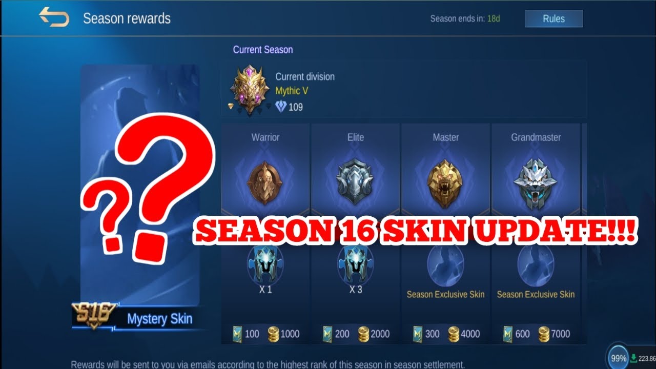 UPCOMING SEASON 16 SKIN IN MOBILE LEGENDS - YouTube