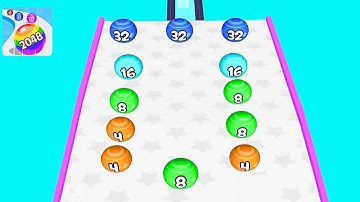 Ball Game Fun Race Run 2048 3D ! All Levels Gameplay (198-203) android,ios