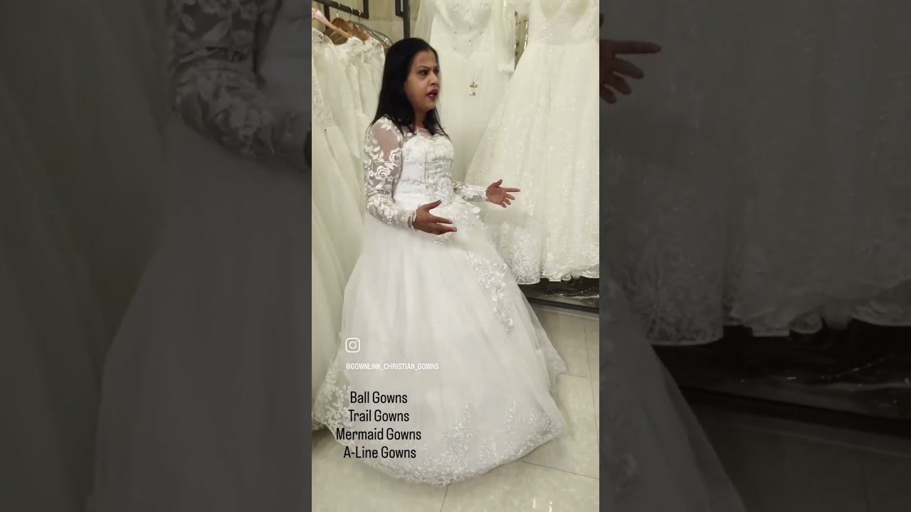 Gownlink White Christian Wedding Ball Gown Full Sleeves GLGF038Regular price Rs 7750