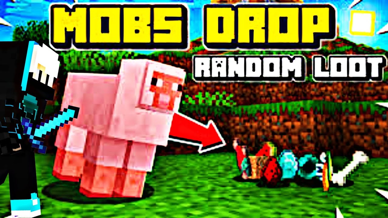 Minecraft but mobs drops Random loot | Minecraft 1.20 Gameplay - YouTube
