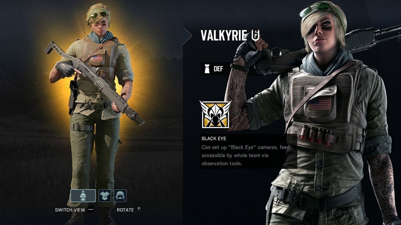 Tom Clancy's Rainbow Six ® Siege Valkyrie Elite skin. 