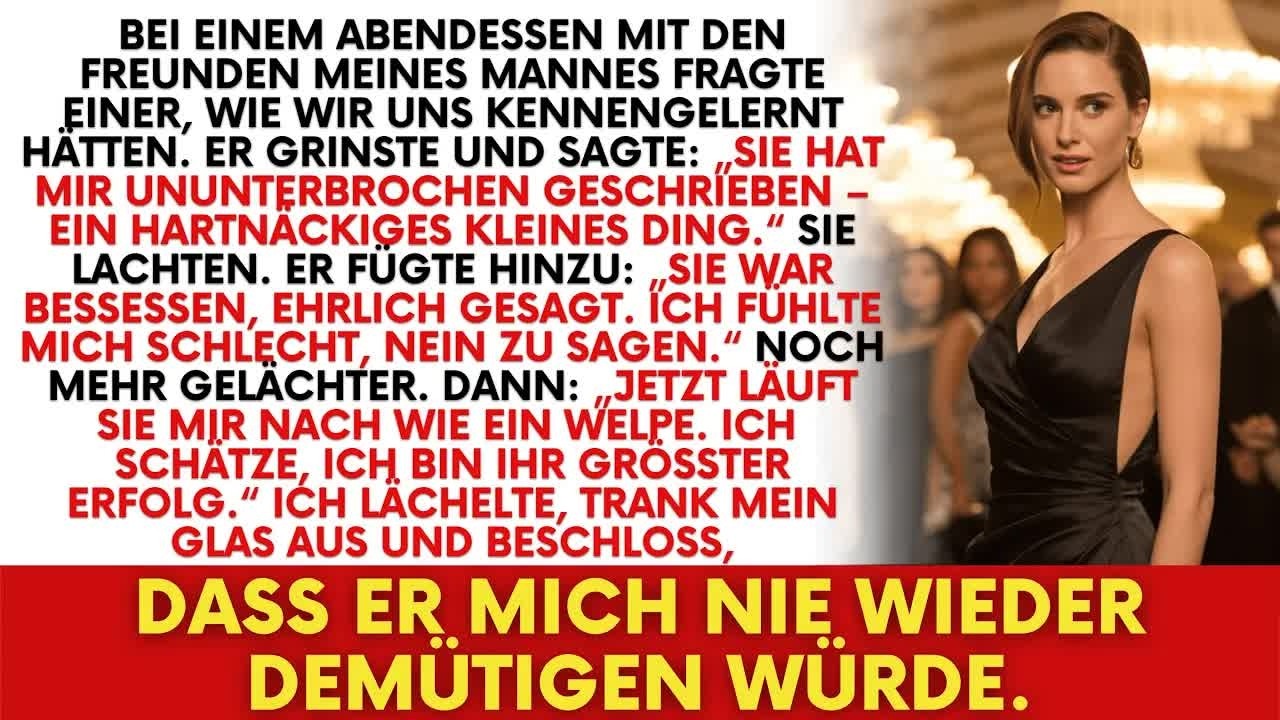 Er sagte, ich sei ihm wie ein Hündchen hinterhergelaufen — Bei der Gala ließ ich ihn um Gnade fl
