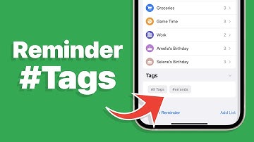 How to Use #Tags in iPhone or iPad Reminders