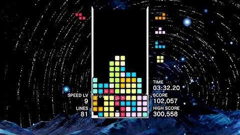 Tetris Effect: Connected: Chill Marathon (Starfall, 255,785 pts, rank S)