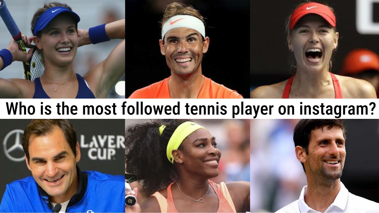 Top 15 most followed tennis players on instagram - YouTube