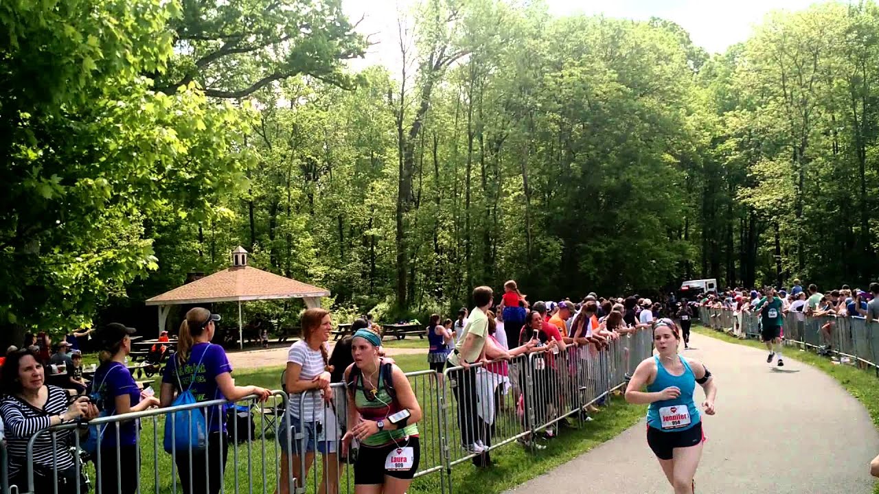 Laura at the superhero half marathon in morristown