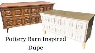 pottery barn inspired dresser sausalito dupe using fusion mineral paint & dixie belle paint