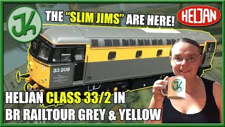 The Slim Jims Are Here! Heljan Class 33/2 in BR Railtour Grey & Yellow  Unboxing and Review