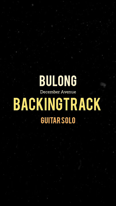 Bulong Guitar Solo | Backing Track December Avenue #music #guitarsolobackingtrack #backtrack