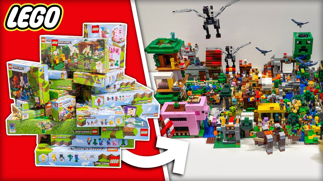 I Built Every Minecraft Lego That Exists Youtube