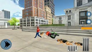 Pizza Biker girl food delivery 😂( dog hamla ) Highway Pizza delivery Android Gameplay screenshot 5