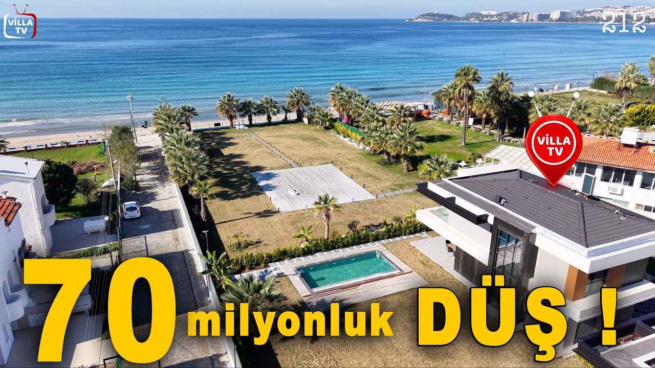 Denize Sıfır Müstakil Özel Havuzlu Lüks Villa Ev Turu/ Kuşadası Satılık Villalar- Property Kusadasi