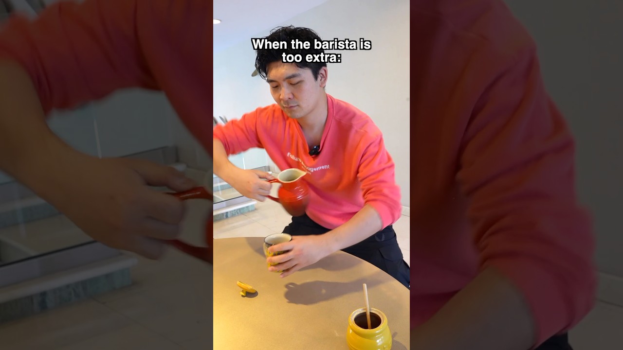 When the barista is too extra ​@hafu