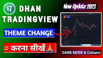 How to enable Dark Mode on Dhan Tradingview ? | Tradingview Theme Change | Background color change