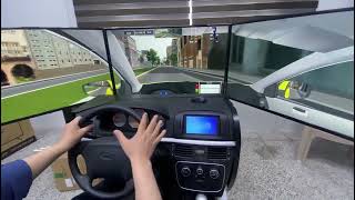 تجربة جهاز تعليم القيادة الالكتروني (محاكي) في المركز الدولي لتعليم السياقة - Driving Simulator