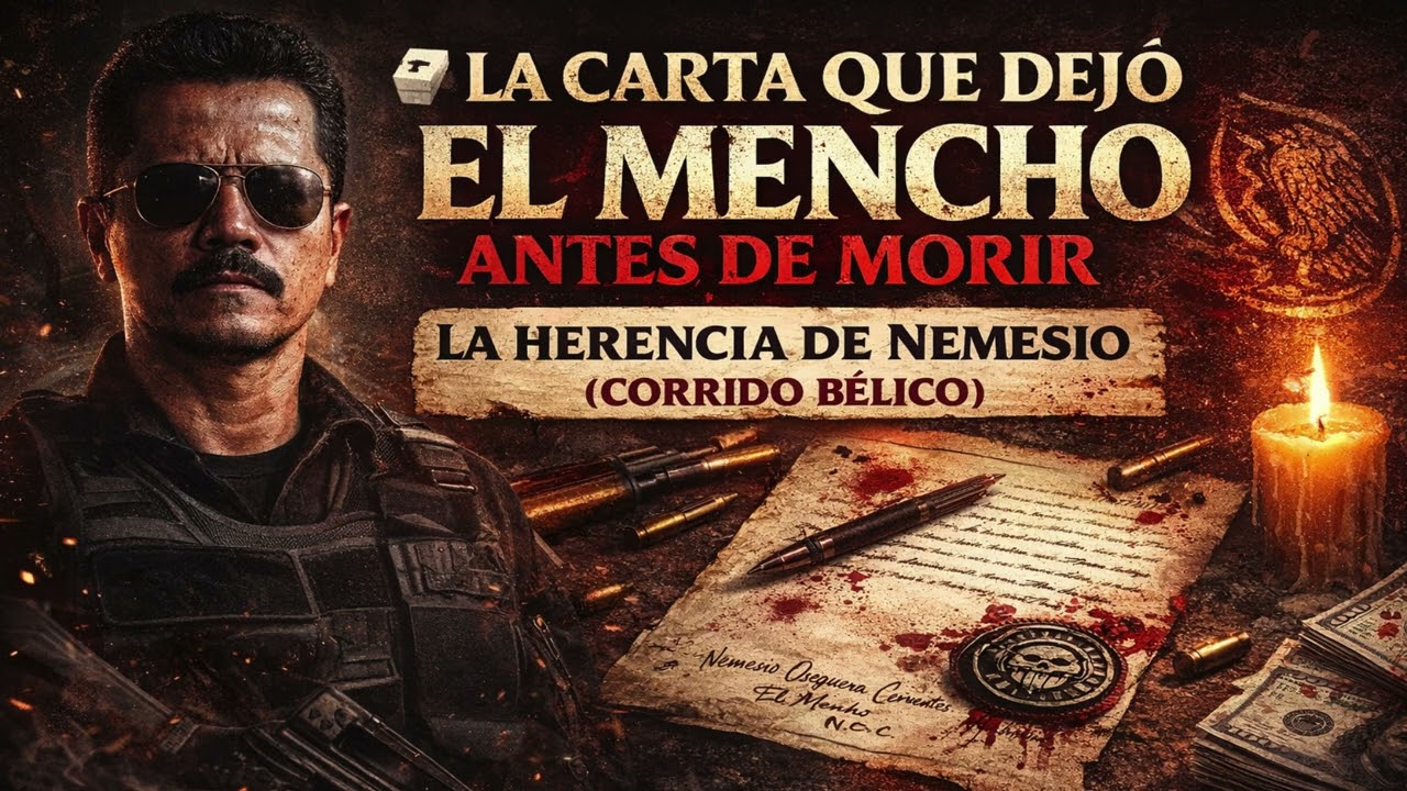 ⚰️🔥 La Carta que Dejó El Mencho Antes de Morir | La Herencia de Nemesio (Corrido Bélico) 🔥⚰️