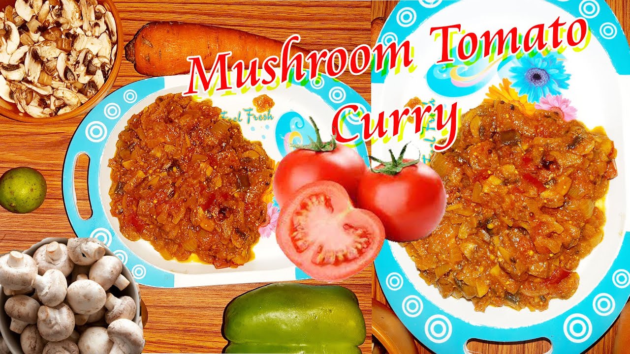 Mushroom tomato curry in Telugu Vinny Telugu vlogs Tomato Mushroom Recipe vizag YouTube
