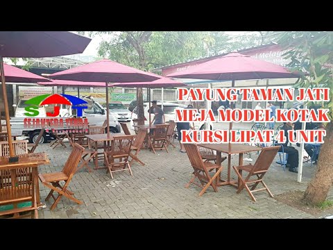 Payung taman jati meja model kotak kursi lipat YouTube Payung taman jati meja model kotak kursi lipat YouTube