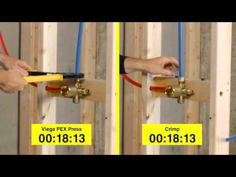 PEX PRESS vs CRIMP: Which one is faster? | Viega