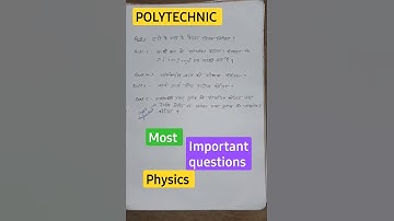 most important questions in physics  ,Polytechnic 1st semester all students 😊😊😇#viral#important