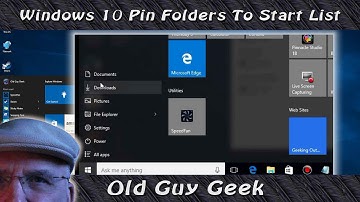 Windows 10 Add Default Folders to Start Menu