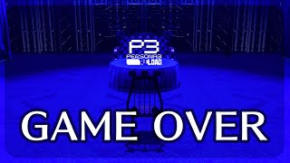 Game Over in P3R: Persona 3 Reload