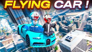 Shinchan & Doraemon Found a ‘New Flying Super Car’ 😱 in GTA in Telugu