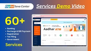 60+ Services available in Digital Seva Center with High Commission | Services Demo Video screenshot 3