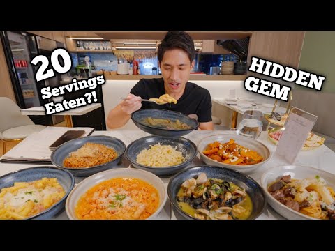 HIDDEN PASTA RESTAURANT AT FORTUNE CENTRE!   20 Servings of Pasta Eaten?!   Best Pasta in Singapore?