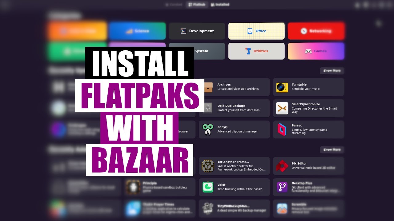 Bazaar Is An App Center For Flatpaks - YouTube