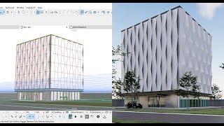 Futuristic Pattern Fasade Design Using ArchicCAD 23