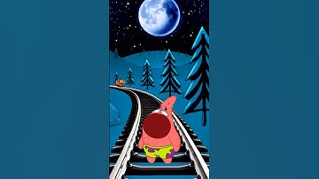 SpongeBob And Udin Din Din Dun Train! SpongeBob and Brainrot Animal? Brainrot Animal Train #shorts