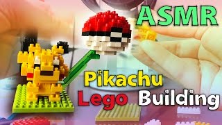 Binaural ASMR | Pikachu Lego Building | Tapping, Talking Gently