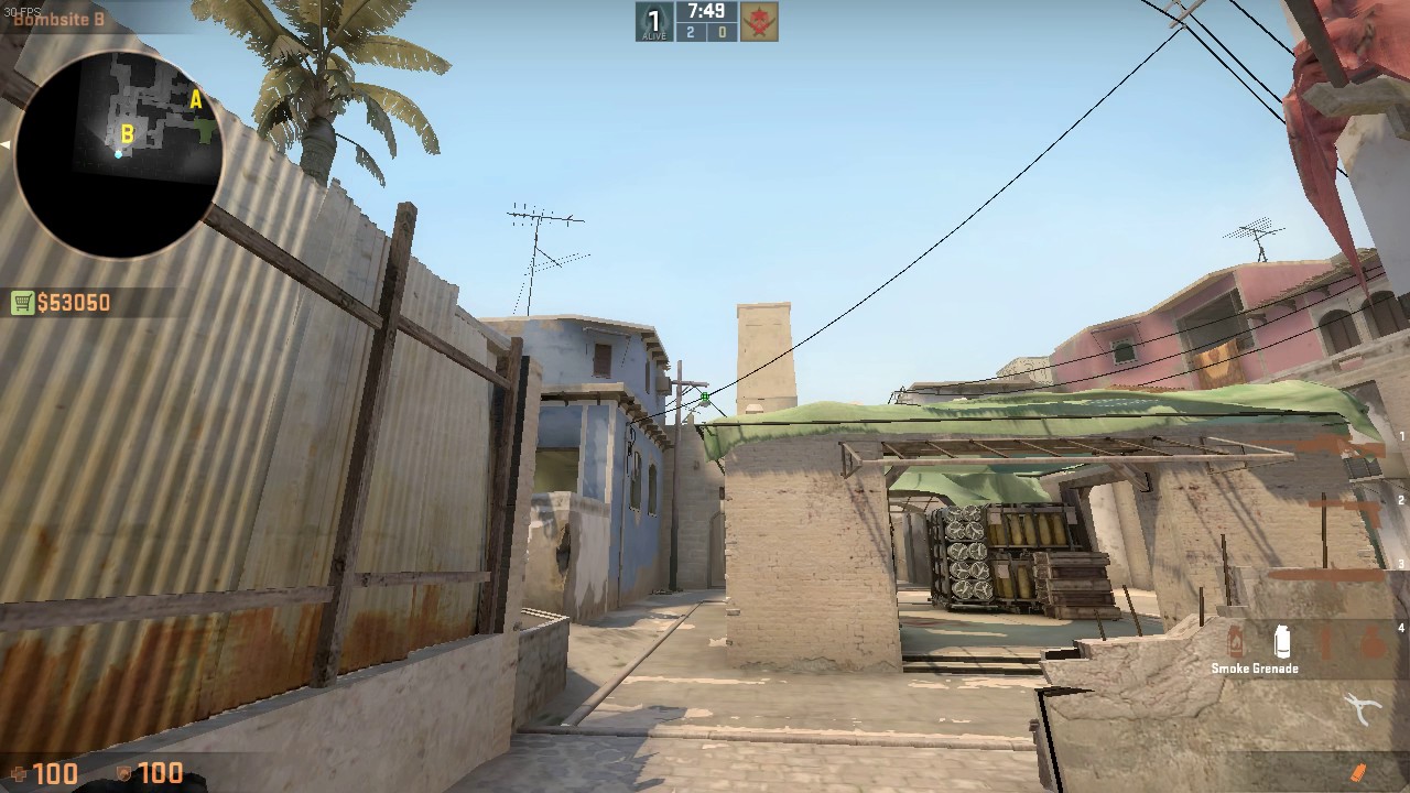 Mirage B apartments smoke v2 - CSGO - YouTube