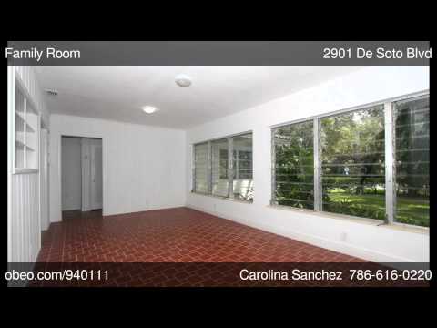 2901 De Soto Blvd, Coral Gables, FL home video tour