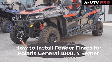 How to Install Fender Flares for Polaris General 1000, 4 Seater, Replace OEM # 2884220 | A & UTV PRO