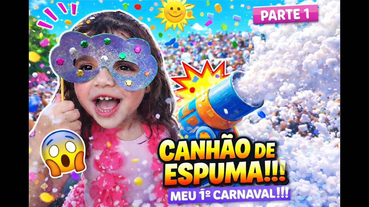 CANHÃO DE ESPUMA NO CARNAVAL 😱 FOI MUITA BAGUNÇA!!! |  PARTE 1 
