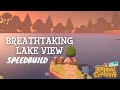 building a huge LAKE on my island🌲ACNH Speedbuild