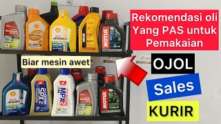 The best oil for Ojol sales couriers | The best oil for automatic motorbikes