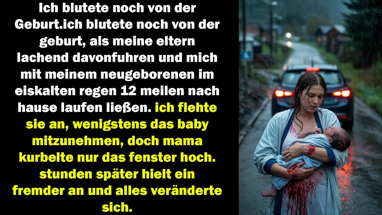 sie lachten, als ich nach der geburt blutend im regen stand – doch dann...