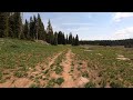 [74] Bike ride thru forest on Grand Mesa ski trail