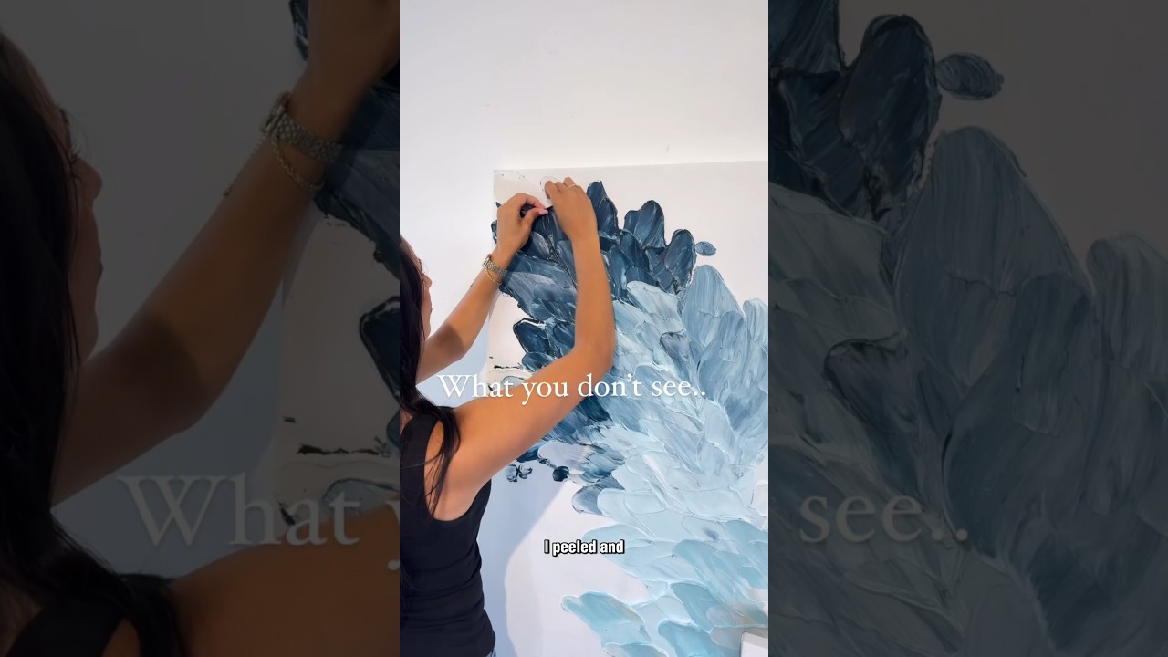 I peeled off $$$ worth of medium off this painting 😭