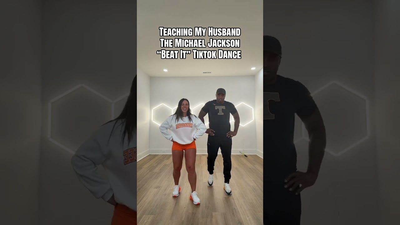 Husband learns Michael Jackson “Beat It” tiktok dance