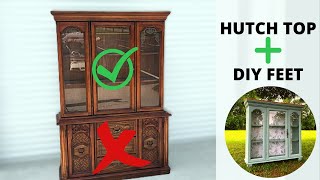 Making My Own Furniture Feet | OLD HUTCH Makeover Ideas